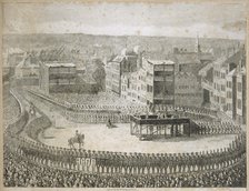 'Execution of the rebel lords in 1745', Tower Hill, London, 18th century. Artist: Neele & Stockley.