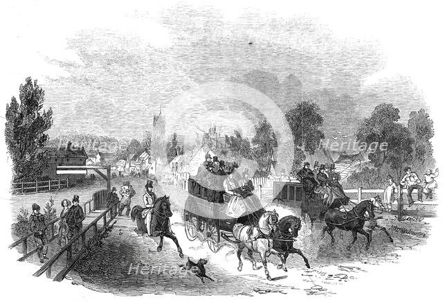 Ely, from the railway station, 1845. Creator: Ebenezer Landells.