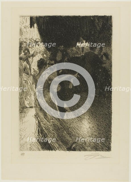 The Waltz, 1891. Creator: Anders Leonard Zorn.