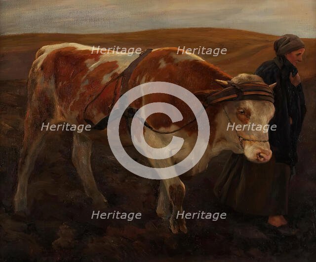 The return home from the field, 1898. Creator: Alfred Schrötter of Kristelli.