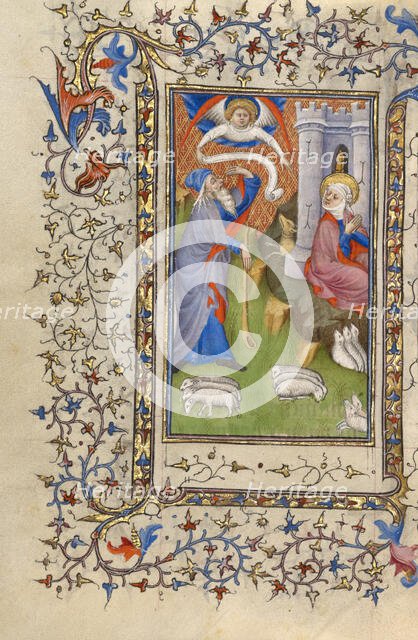 The Meeting at the Golden Gate; Book of Hours, about 1410. Creator: Unknown.