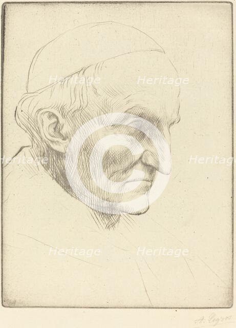 Cardinal Manning, 3rd plate. Creator: Alphonse Legros.