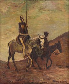 Don Quixote and Sancho Panza, around 1940. Creator: Cyprian Majernik.