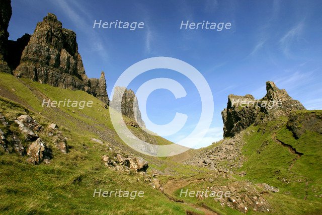 Quiraing, Isle of Skye, Highland, Scotland.