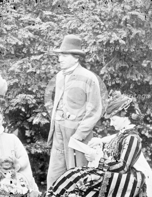 Benjamin Disraeli at Hughenden, Buckinghamshire, 1874. Artist: Henry Taunt