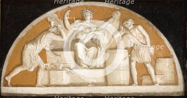 Standardization of Weights and Measures in 1683, 1784. Creator: Nicolai Abraham Abildgaard.