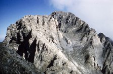 Mt Olympus, Greece, main summit (9570 feet, 2914 metres), Stephani, Throne of Zeus, c20th century Artist: CM Dixon.