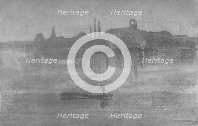 'Nocturne: The Thames at Battersea', 1878, (1904). Artist: James Abbott McNeill Whistler.