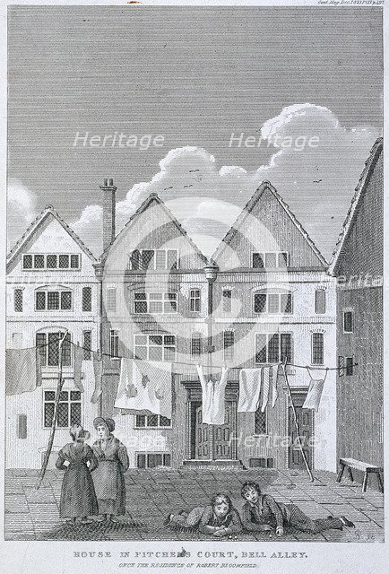 Coleman Street, London, 1823. Artist: Anon