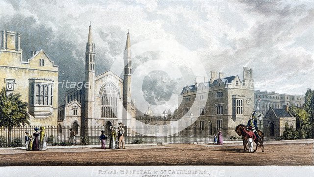 St Katherine's Hospital, Regent's Park, London, 1828. Artist: Anon