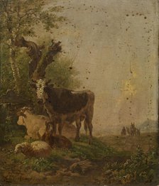 Cows and Sheep, mid-late 19th century. Creator: Eugène Verboeckhoven.