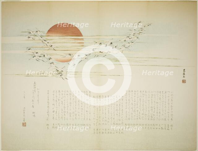 Multitudes of Cranes, spring 1863. Creator: Bokushin.