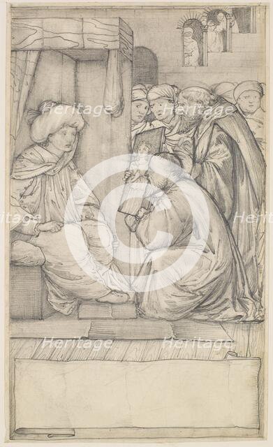 Chaucer's Man of Law's Tale - Design, 1862-1864. Creator: Sir Edward Coley Burne-Jones.