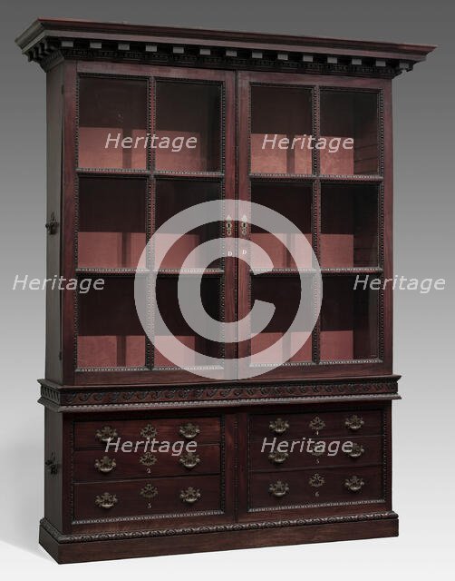 Bookcase, England, c. 1750. Creator: Unknown.