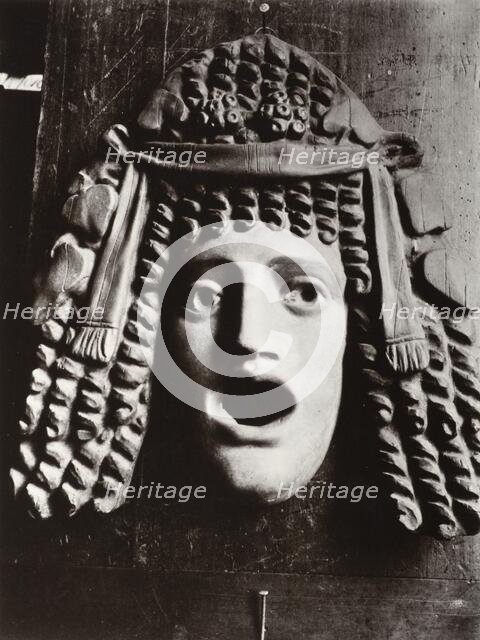 Masque Antique, 1923, (1956). Creator: Eugene Atget.
