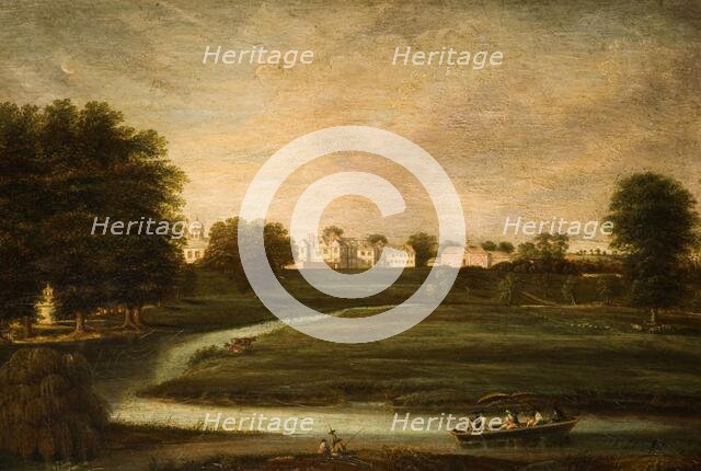 Distant View Of Birdingbury Hall, Warwickshire, 1800. Creator: Unknown.