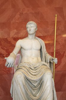 Statue of Augustus as Jupiter, first half of 1st century BC. Artist: Unknown