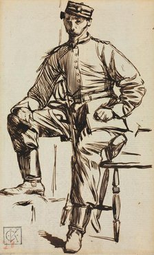 Charles Keene as a Volunteer. Creator: Charles Samuel Keene (British, 1823-1891).