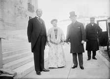 New Years Breakfasts, Pan American Union - John Barrett; Mrs. Knox; Secretary Knox, 1913. Creator: Harris & Ewing.