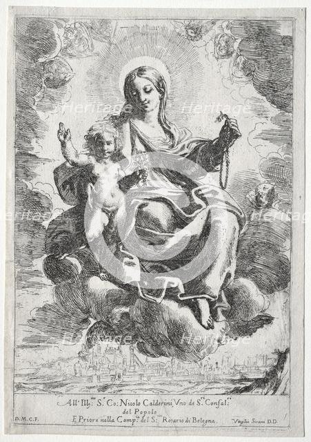 Madonna of the Rosary. Creator: Domenico Maria Canuti (Italian, 1620-1684).