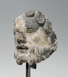 Head of a Bearded Man, French, ca. 1160-70. Creator: Unknown.