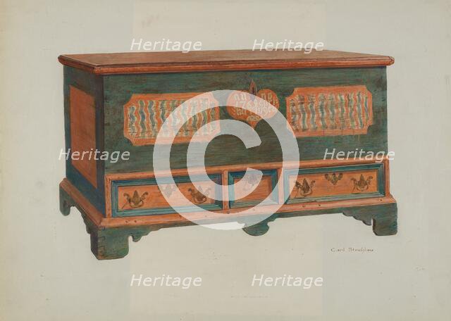 Pa. German Chest, c. 1940. Creator: Carl Strehlau.