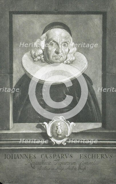 Johannes Casparus Escherus, c1756. Creator: Sebastian Walch.