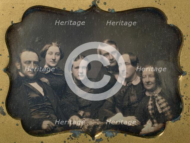 Group Portrait of a Family, about 1850. Creator: Unknown.
