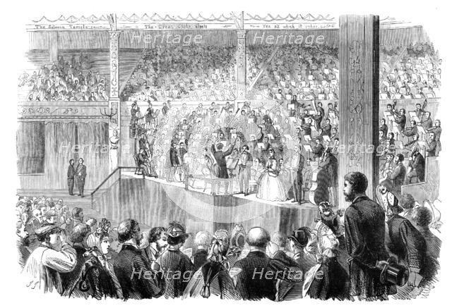 The Shakspeare Commemoration at Stratford-On-Avon: performance of ..."The Messiah"...1864.  Creator: J. J..