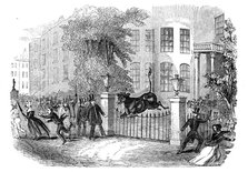 Scene in Privy Gardens, Whitehall, on Sunday last, 27 April 1844. Creator: Unknown.