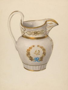 Pitcher, c. 1940. Creator: Roberta Spicer.