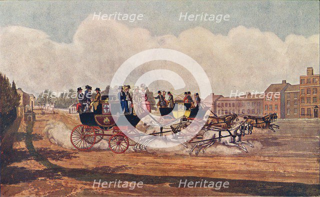 The Oxford and Opposition Coaches, 1906 Creator: W Flavell.