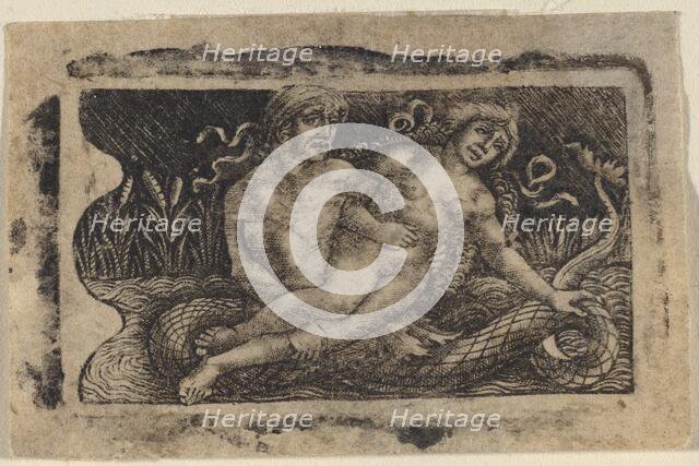 Triton and Nymph, c. 1490/1510. Creators: Francesco Francia, Peregrino da Cesena.