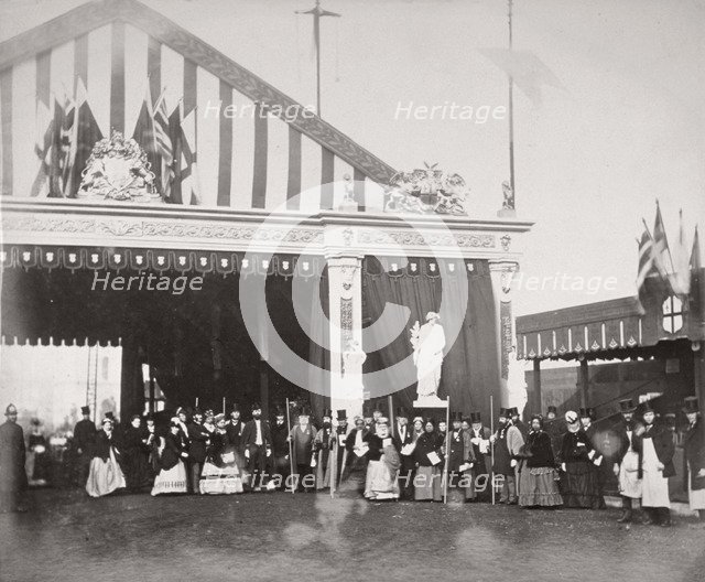 Opening of Holborn Viaduct, City of London, 1869. Artist: Henry Dixon