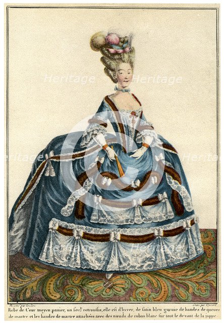 French fashion during the reign of Louis XV, 1938. Artist: Unknown