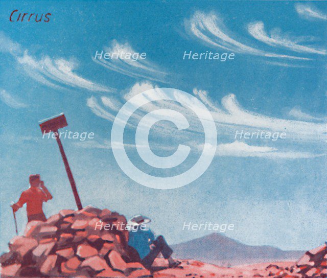 'Cirrus - A Dozen of the Principal Cloud Forms In The Sky', 1935 . Artist: Unknown.