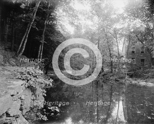 The Old mill, Bronx River, Bronx Park, New York, ca 1900. Creator: Unknown.
