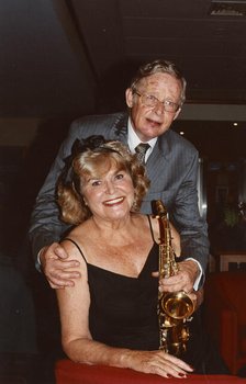 Bob Wilber and Joanne 'Pug' Horton Blackpool Jazz Party 2007. Creator: Brian Foskett.