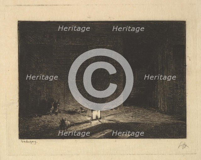 Interior of an Inn, 1861-62. Creator: Charles Francois Daubigny.