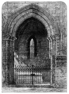 The Grave of Scott in Dryburgh Abbey, 1871. Creator: William James Palmer.