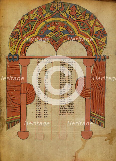 Canon Table Page; Gospel Book, about 1480-1520. Creator: Unknown.
