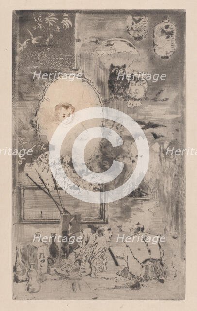 Japanese Baptism, 1887. Creator: Felix Hilaire Buhot.