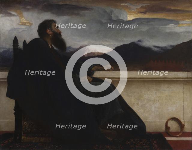 David: "Oh, that I had wings like a Dove! For then would I fly away, and be at rest." Psalm 55:6, 18 Creator: Frederic Leighton (British, 1830-1896).