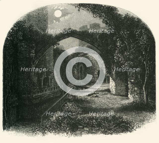 'The Banqueting Hall, Conway Castle', c1870.