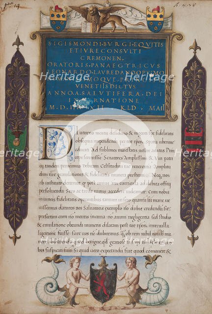 Panegyric of Leonardo Loredan, 21 April, 1503. Creator: Unknown.