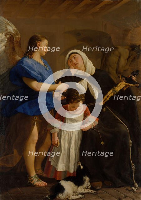 Saint Margaret of Cortona, ca. 1758. Creator: Gaspare Traversi.