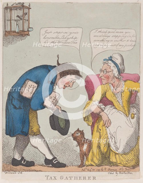 Tax Gatherer, August 30, 1799., August 30, 1799. Creator: Thomas Rowlandson.