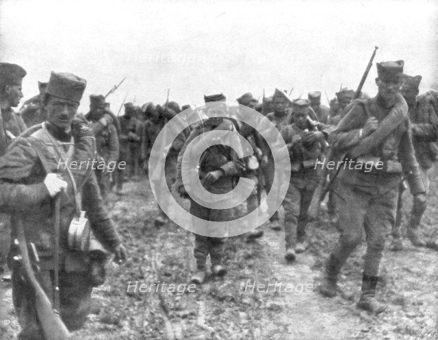 Young Serbian recruits, 1914. Artist: Unknown