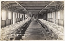 Mess hall, Fort Sheridan Reserve Officers Camp, Illinois, USA, 1917. Artist: Unknown
