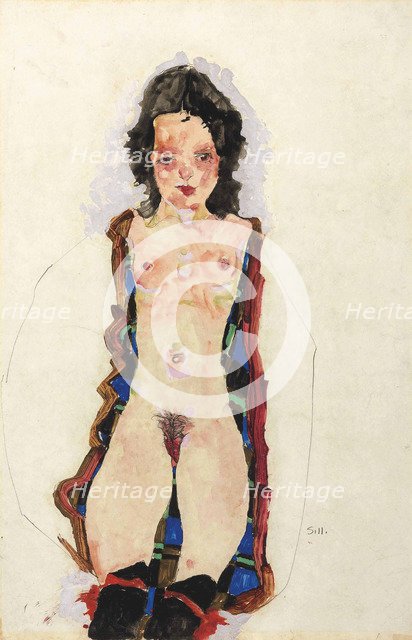 Nude with Red Garters, 1911.